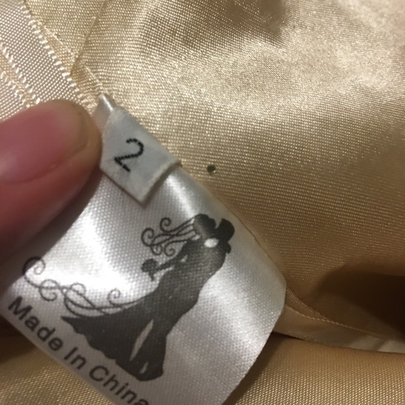 gold hoco dress - Picture 2 of 4